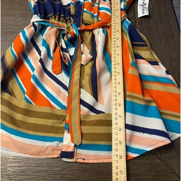 Christine V Belted Button-Front
Top,  short sleeve tunic Women's, Size:smal - Picture 5 of 6